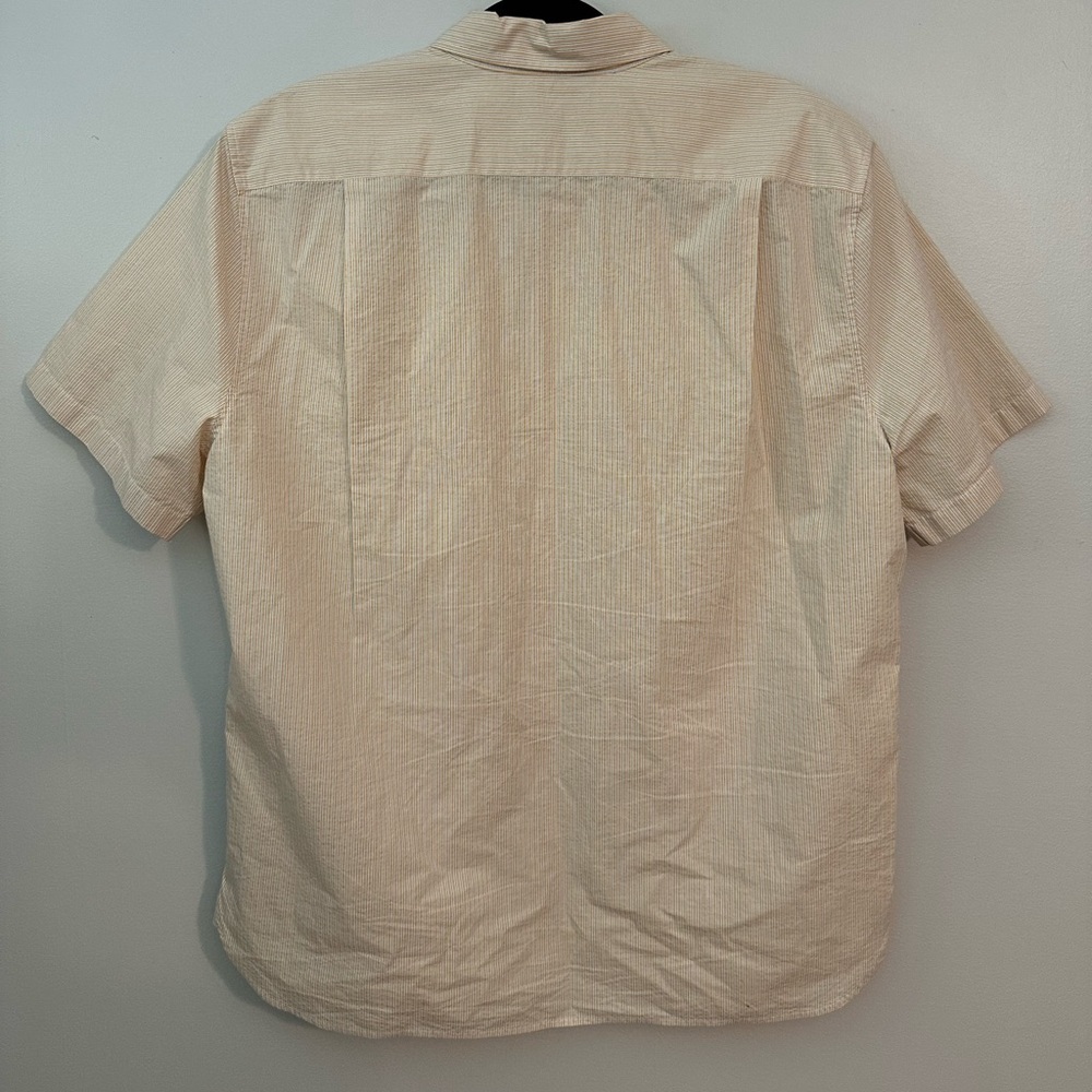 Vince Peninsula Stripe Short Sleeve Shirt Large - Picture 3 of 9